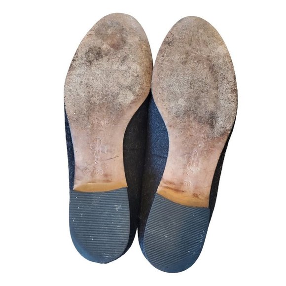 Cole Haan Sabrina Women's Charcoal Gray Wool Loafers Flats Teal Bow Size 6 - Picture 10 of 10